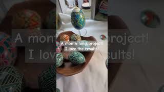 Pysanky Challenge on VERY Old Eggs  Completed [upl. by Inot]