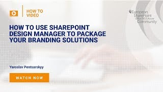 How to Use SharePoint Design Manager to Package your Branding Solutions [upl. by Ylrak359]