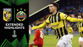 Vitesse vs Rapid Wien Extended Highlights  UECL  Playoffs  Leg 2  CBS Sports Golazo Europe [upl. by Meyer]