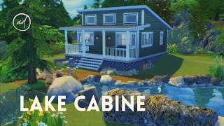 LAKE CABINE  Sims 4  SPEED BUILD [upl. by Rhee]