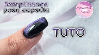 REMPLISSAGE ONGLE EN GEL SUR CAPSULE [upl. by Uranie]