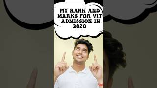 My VIT Rank in 2020  vit vellore campus  shorts viral vit [upl. by Osnerol]