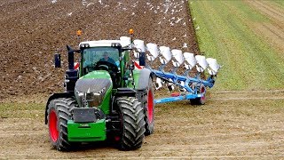 Fendt 1050 vario  8 furrow Lemken Diamant 11 OnLand Plowing  KMWP  Pflügen [upl. by Tonie]