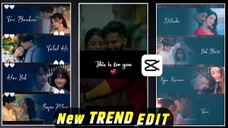 New Trending Multiple Photo Scrolling Lyrics Video Editing in CapCut App  Trending Reels Editing [upl. by Calise]