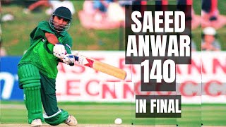 Classy Saeed Anwar Scores A Brilliant Hundred in the Final  Pakistan vs India [upl. by Maguire]