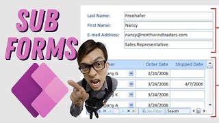 Sub Form in Power Apps [upl. by Magel344]