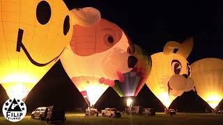 de volledige magische nightglow van luchtballonnen op 28 juni 2024 in Grobbendonk in de kempen [upl. by Middlesworth]