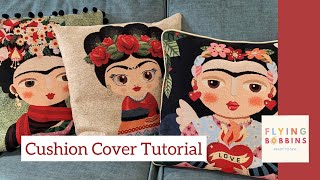 Easy Zipped Cushion Cover Tutorial [upl. by Heinrich]