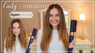 How to STRAIGHTEN your hair with the Dyson Airwrap  Who needs the Dyson Airstrait [upl. by Inahs]