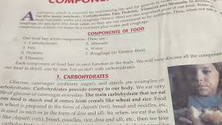 lakhmir Singh manjeet kaur class 6 science ch2 Components of food Topic carbohydratePart1 [upl. by Anaert897]