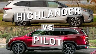 Comparison 2020 Toyota Highlander vs 2020 Honda Pilot [upl. by Ivor]