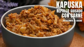 Kapuska repollo guisado con carne receta fácil y buenísima de la cocina turca [upl. by Ioves649]