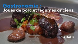 Gastronomie  joues de porc et légumes anciens [upl. by Nyliram290]