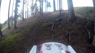 MINIROCKET HURRICANE 150  GOPRO HERO 4 SILVER TEST  ENDURO PO HORÁCH  CRASH [upl. by Dnalrag]