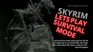 Skyrim Anniversary Edition Survival Mode Lets Play Episode 1 Main Campaign [upl. by Cash]