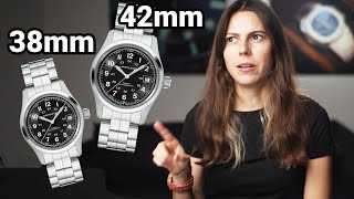 The Best Field Watch For 500  Hamilton Khaki Field Automatic 38 and 42 Review [upl. by Atram]