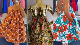 How to make a Stylish GATHERED DRESS with RUCHED BACK and STRAPS [upl. by Saidnac]