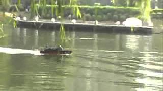 Missile boat RC model firing [upl. by Aneleiram]