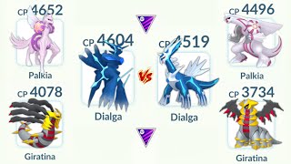 ORIGIN FORME vs NORMAL FORME Dialga Palkia Giratina in Pokemon GO [upl. by Navis]