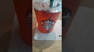 Starbucks Strawberry Açaí Refresha youtubecreators youtubehighfive [upl. by Popele]