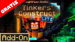 TINKERS CONSTRUCT ADDON OFICIAL REVIEW COMPLETA TINKERS CONSTRUCT Lite Bedrock Oficial [upl. by Belva836]