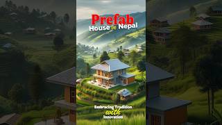 Prefab house in Nepal Blending housing technology with nature modernhomedesign prefabhouse [upl. by Cost]