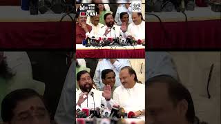 “Mai To Lene Waala Hu Shapat” Eknath Shinde Ajit Pawar spark laugh riot during press conference [upl. by Aciruam614]