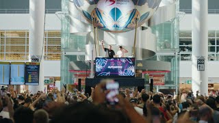 Festival vibes at Brussels Airport [upl. by Enalahs453]