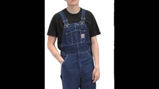 Carhartt Mens Denim Dungarees [upl. by Ziwot]