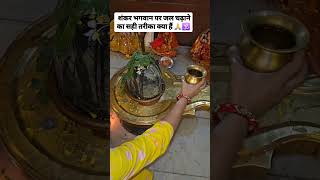 Shiv per Jal chadhane ka Sahi tarika🙏youtubeshorts [upl. by Rotkiv333]