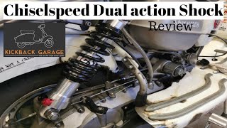 Chiselspeed lambretta dual action rear shock review [upl. by Googins]