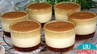 POSTRE FÁCIL EN 10 MINUTOS Queda cremoso suave y con un sabor delicioso  Loli Domínguez  Recetas [upl. by Artenahs]