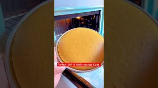 Easy Perfect Sponge Cake recipeHow to make make Soft and fluffy sponge cake at homeshortstrending [upl. by Geno]