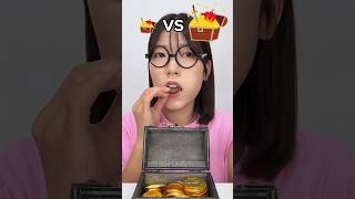 Big Gold Box Vs Small Gold Box Eating Challange 🤣shortstrendinghumanitychallengeviralytshorts [upl. by Htiderem]