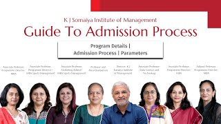 Admission Process  Program Details  K J Somaiya Institute of Management MBA KJSIM [upl. by Nnaylime]