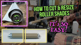 How To Cut and Resize Roller Shades Its EASY Why buy custom shades [upl. by Lovell]