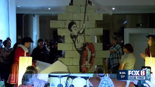 Restored New Orleans Banksy Mural unveiled after vandalism [upl. by Annil]