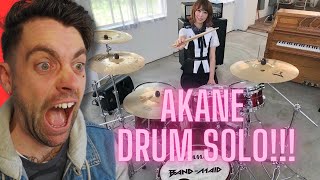 quotUK Drummer REACTS to a drum solo by AKANE from BandMaid REACTIONquot [upl. by Mcmaster794]