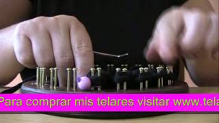 tutorial zapatillas en telar circular 14cm [upl. by Enaitsirhc519]