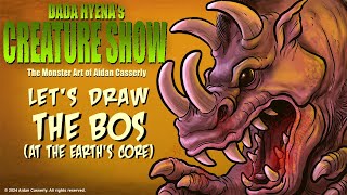 Dada Hyenas Creature Show Lets Draw the Bos At The Earths Core [upl. by Jacklyn]