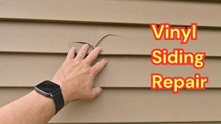 Repair Broken Vinyl Siding  Storm Damage Repair [upl. by Hildegarde268]