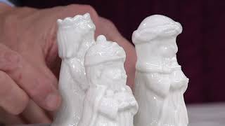 Connemara Marble Ceramic Nativity Scene on QVC [upl. by Eiramenna]