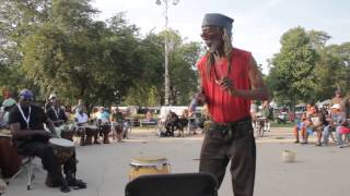 Drum Village at the 2015 African Festival of the Arts in Chicago AFAChi [upl. by Nairda]