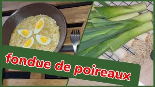 Fondue de poireaux à la crème [upl. by Lai910]