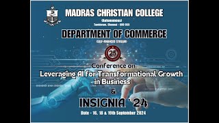 Inauguration of Insignia 24 amp Conference  Department of Commerce SFS  MCC [upl. by Niran]