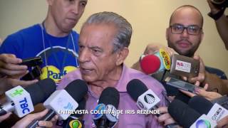 BG  Entrevista coletiva de Iris Rezende  01112016 [upl. by Eisned894]