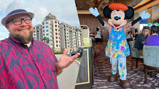 Disneys Riviera Resort Vacation  Topolinos Terrace Breakfast amp Resort Tour  Disney World [upl. by Bogie]