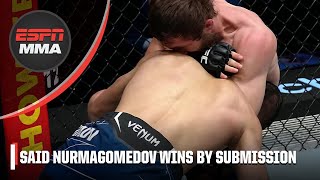 Said Nurmagomedov locks in the guillotine at UFCVegas66  ESPN MMA [upl. by Ardnued930]