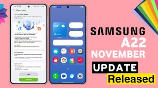 Samsung A22  November Update Released🔥 Whats New Features  New Software Update A22 [upl. by Eerol68]