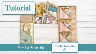 Matilda Junk Journal Folio Kit Tutorial [upl. by Canale]